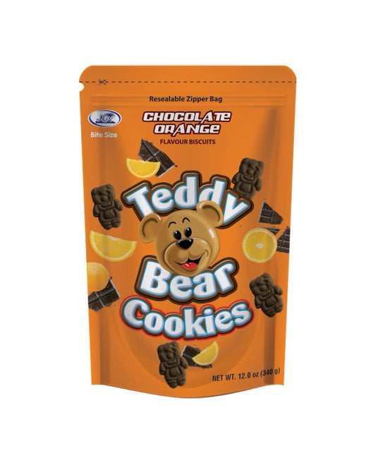 KGN Teddy Bear Cookies Choco Orange (Pack of 12)